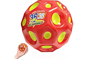 ‎JOLLYGO JollyGo Jump Ball-9.5 cm Big Moon Ball-Super High Bouncy Lightweight PU Material-Hüpfbälle-for Children and Pets-interaktives Spielzeug zum Stressabbau-Gummiball-Flummies für Kinder im Freien