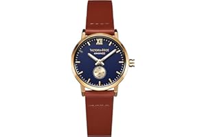 VICTORIA HYDE Rétro Élégant Femme Montres Quartz Japonais Cuir Véritable Montre-Bracelet