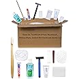 DincherBel Hygiene Kit Bundle Bulk, Personal Care Travel Size Toiletries Suitable for Hotel, Home, Camping, Travel, Charity - 90 Pieces Individually Wrapped Toiletries Amenities (15 Pack)
