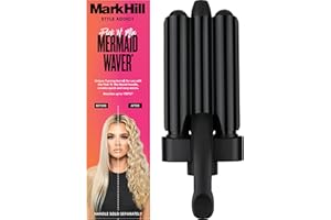 Mark Hill Pick 'N' Mix Interchangeable Curling Wand - Mermaid Waver Barrel - 21 mm - Black (Handle Sold Separately)
