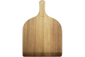 G.a HOMEFAVOR Pelle à Pizza en Bois d'Acacia (30 cm), Pelle Pizza, Accessoires de four professionnels pour la maison Cuisson de pizza, Finition Naturelle
