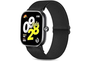 TUCOMO Elastische Nylon Armband Kompatibel mit Xiaomi Redmi Watch 4,Loop Dehnbare Ersatzband für Redmi Watch 4 Herren Damen