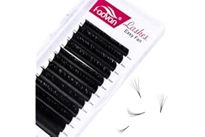 Extension de Cils Professionnel Easy Fan Lashes FADVAN(0.07D) Curl 8-14mm Mixte Bouquet Cils Soie Volume Russe 2D~20D