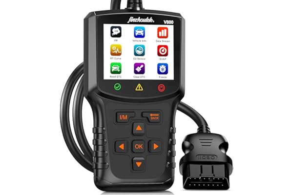 OBD2 Diagnosis Coche OBD Scanner: Máquina Diagnostico para Coche Multimarca- Lector Códigos Fallos Motor Autos Completas OBDII Funciones - Maquina Escaner Compatible BMW Mercedes Audi Vehículos OBDII