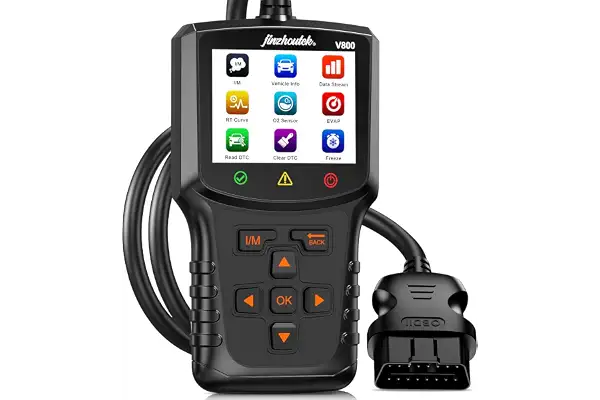 OBD2 Diagnosis Coche OBD Scanner: Máquina Diagnostico para Coche Multimarca- Lector Códigos Fallos Motor Autos Completas OBDII Funciones - Maquina Escaner Compatible BMW Mercedes Audi Vehículos OBDII