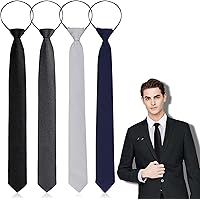 BetterJonny Vorgebundene Krawatten - Verstellbar Mit Reißverschluss