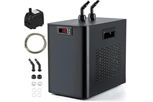 BAOSHISHAN Aquarium Chiller Water Cooler 160L Water Chiller 42gal Fish Tank Chiller for Hydroponics System Special Quiet Design for Fresh and Saltwater Fish Tank Axolotl