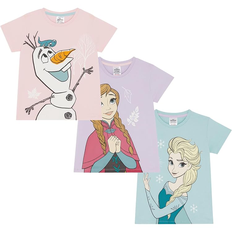 Geburtstags T-Shirt Name Alter Personalisiertes Frozen T-Shirt Zum Geburtstag – Mit Olaf, Elsa, Anna & Eigenem Namen Elsa Pullover Mädchen
