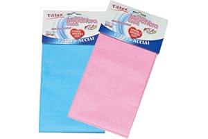 TITTEX Panno in Microfibra per Vetri e Acciaio, 50x50 cm, Pulizia impeccabile Senza aloni, Ideali per finestre, specchi, Piano Cottura in Acciaio, schermi TV e PC, superfici Bagno e Cucina. 1 Pezzo