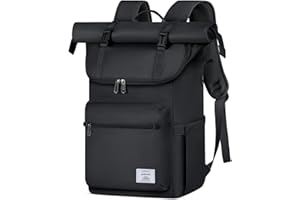 Lubardy Rolltop Rucksack Herren Damen Wasserdicht Rucksack Herren Laptop Rucksack 17,3 Zoll Schulrucksack Daypacks für Uni Arbeit Reisen Freizeit