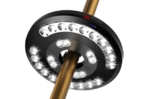 Linkax Patio Umbrella Lights, Parasol Lights Garden Parasol Umbrella Light Cordless Lamp 28 LED USB Rechargeable for Outdoor Camping Tents Lighting Use