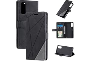 QiongniAN Cover per Vivo Y72 5G,Custodia per Vivo Y52 5G,Custodia in Pelle Custodia per Vivo Y72 5G V2041 / iQOO Z3 5G V2073A / Y52 5G V2053 / Y53s 5G V2111A Custodia Cover Case Black