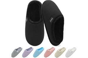 ONCAI Zapatillas Casa Mujer Espuma de Memoria Algodón Pantuflas para Invierno Peludo Faux Fur Imitación Forro de Sintética Suela de Goma Antideslizante EU Talla 36-43