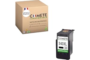 COMETE CONSOMMABLE COMETE - 540XL fabriqué en France - 1 Cartouche d'encre Compatible avec Canon PG-540 XL sans Affichage du Niveau d'encre- pour Cartouche 540 XL - Cartouche 540 pour PIXMA MG3650 S G2150 MG2250