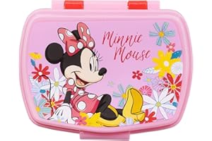 ILS I LOVE SHOPPING Contenitore Portapranzo Porta merenda Scatola Sandwich Box per Bambini (per MINNIE MOUSE)