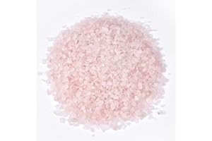ideayard 1 Ib Mini Rose Quartz Crystal Chips - 100% Natural decorative stones Tumbled Chips Crushed Irregular Shaped Stones for Home Garden Decorative