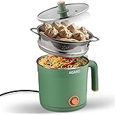 AGARO Regency Multipurpose Kettle With Steamer, 1.2L Inner Pot, Double Layered Body, Variable Temperature Settings, Wide Mouth, Boiling, Steaming, Tea