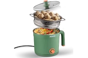 AGARO Regency Multipurpose Kettle With Steamer, 1.2L Inner Pot, Double Layered Body, Variable Temperature Settings, Wide Mouth, Boiling, Steaming, Tea, Coffee, Egg, Vegetable Boiling, 600W, Sea Green