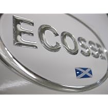 Autocollant Plaque Immatriculation Scotland Euro Sco – 2 Stickers 108 X 39 Mm – Pour Plaques Standard – Bleu Et Drapeau écossais - 3