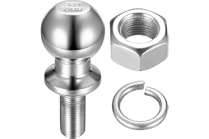 MCBLAST Palla Gancio Traino A Sfera per Trattore, 50 mm 3,5 T Sfera di Attacco per Rimorchio, Bullone da Ø22 mm Testa Sferica Gancio Traino, Sfera Palla per Gancio di Traino per Rimorchio a Sfera