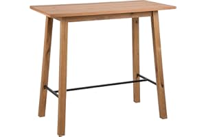 AC Design Furniture Mesa de Bar, Roble 117/58/105 cm