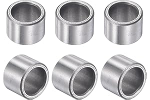 sourcing map Boccole, cuscinetti a manicotto, foro da 10 mm, diametro esterno 14 mm, lunghezza 10 mm, in ferro sinterizzato, autolubrificante, 6 pezzi