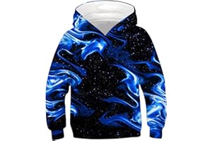 ALISISTER bluzy z kapturem z nadrukiem 3D dla dzieci, bluza z kapturem i z kieszeniami, wiek 4-16