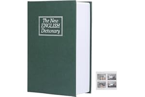 TISSTING Cassaforte Libro con Combinazione, 18 x 12 x 5,5 cm Dizionario Inglese Libri Portavalori a Forma di Libro Cassaforte Armadio Cassaforte Nascosta per Conservare Money Gioielli Contanti