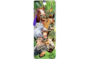 3D LiveLife Zakładka - Horsing Around od Deluxebase. Zakładka z motywem konia z soczewkową szatą graficzną na licencji renomowany artysta Michael Searle