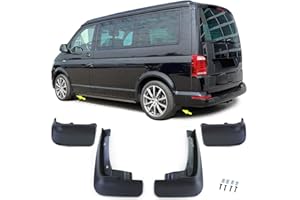 ‎TENZO-R Schmutzfänger Set vorne und hinten Schwarz für VW Bus T5 T5.1 T6 T6.1 ab 03