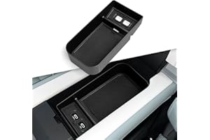 smabee Center Console Armrest Box For Polestar 4 2023 2024 2025 Center Control Storage Tray Accessories Organiser Storage Box ABS Black