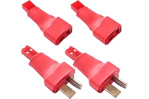 Lyeteung 4 Pièces JST à T-Plug Adaptateur Câble, JST Mâle/Femelle à Deans T Mâle/Femelle Adaptateur, pour Batterie LiPo RC