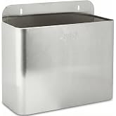 Jofel AL71601 Stainless Steel Wall Trash Can 10L &ndash; Heavy Duty Wall Trash Can &ndash; Rectangular and Removable Design for Easy Clea