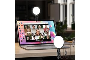 Mojimdo Upgraded 61LED Ring Light for Laptop, Portable USB Plug Clip On Ring Light [1H/1,5H/2H Timer] Video Conference Light for Computer Laptop iPad Phone Selfie Stand