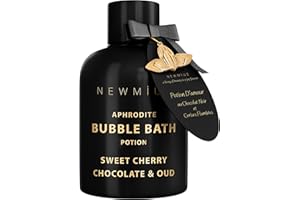 NEW MIUZ Premium Bubble Bath - Long Lasting Foaming Bubbles - Romantic Bath for Couples - Love Cherry Chocolate & Oud Moisturizing - Relaxing Stress Relief - Calming Self Care Spa Gift for Birthday Christmas