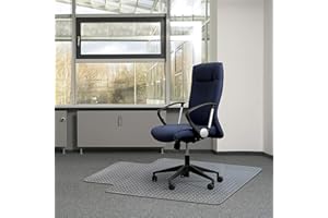 Kuyal Office Chair Mat for Carpets,Transparent Thick and Sturdy Highly Premium Quality Floor Mats for Low and Medium Pile Carpets, with Studs 36" X 48"