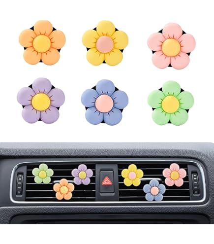 Profumatore Auto Ma-Fra Hippy Summer Of Love - A Forma Di Fiore, Fragranza Estiva, Durata 6 Settimane - Foto 3