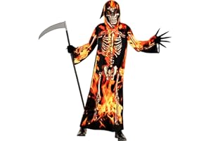 Morph Deguisement Faucheuse Enfant, Costume Faucheuse Enfant, Déguisement Faucheuse Enfant, Faucheuse Halloween Enfant, Deguisement Halloween Faucheuse, Deguisement Halloween Enfant Taille T2,S,M,L,XL