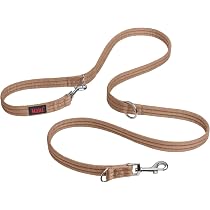 Hundehalsband Aus Künstlichem Rindsleder – Verbreitert, Mit Nieten, Braun, Umfang Ca. 33 Cm, Für Kleine Hunde & Windhunde
