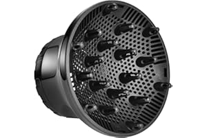 UUCOLOR Diffuseur Seche Cheveux Universel, Convient aux sèche-cheveux de 3,5 à 6,6 centimètre Buse diffuseur réglable pour coiffer les cheveux bouclés ou ondulés