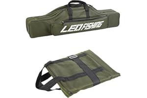 Bvizyelck Angeltasche Rutentasche Mit Tragegriffen Tragbare Angelrutentasche Angelgerät Werkzeug Tragetasche Angelrute Werkzeuge Aufbewahrungstasche Abdeckung Tasche Für Angelruten