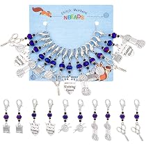 thumbnail image 2 of SUNNYCLUE 1 Box 26 Pcs Crochet Charm Letters Knitting Stitch Markers Charms Black Alphabet Double Sided Enameled Alloy Crocheting Charms For DIY Craft Quilting Weaving Sewing Accessories Beginners 2 of 13