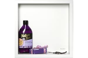 Balneo Wall-Box One Nicho de Ducha de Pared de Acero Inoxidable Blanco Nicho de Ducha, Impermeable, Instalación de Nicho Flexible, 30x30x10cm, Blanco, Nicho para Utensilios de Baño, Sin Azulejos