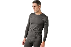 LAPASA Haut Thermique Homme Maillot de Corps à Manches Longues sous-Vêtements Chauds Automne/Hiver Fin/Moyen/Épais (Lot de 1 ou 2) M09/M55/M26