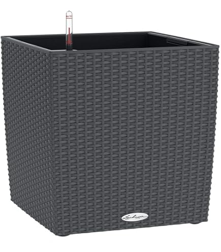 Traliccio Per Piante LECHUZA TRIO Cottage 40 Nero | Con Sistema Di Irrigazione, 3 Inserti, 113x170 Cm