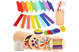 BARAKYEG Giochi Montessori,Giochi Bambini 1 2 3 Anni,Giochis Legno Bambini Montessori Educativi 1 2 3 Anni Sensoriale Bambinis Giocattoli Montessori da Impilare e Ordinare Regalo Bambina Bimbo 2 3Anni