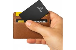ReFind Card Tracker (endast Samsung) – smal och hållbar smart tagg för plånböcker, väskor, resväskor och bagage. Uppladdningsbar kortspårare kompatibel med Samsung SmartThings App