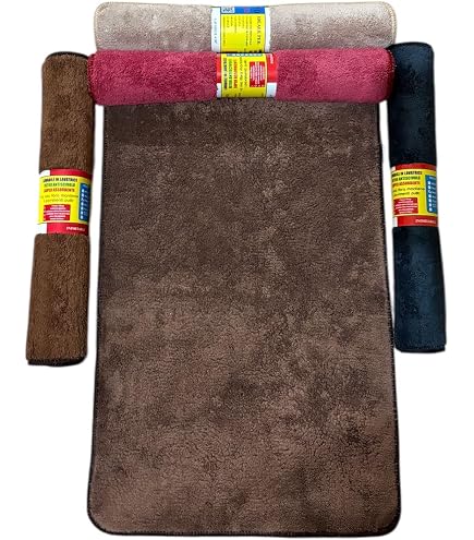 OLIVO.shop TEKNOS Tappeto magico assorbi acqua, Zerbino asciugapassi per interno, Tappeto ingresso casa, varie misure e colori (TORTORA, 50x90 cm