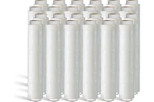 UK SUPPLIES LIMITED UK SUPPLIES Heavy Duty Pallet Stretch Shrink Wrap 24 Roll With Waterproof & Standard Core 400mm x 250m Thick Secure Packaging Plastic Cling Film For Packing, Moving House Clear | Pallet Wrap