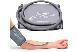 FCXQG Tensiometre Bras Tensiometre Bras Professionnel Brassard Tensiometre Compatible Avec La Plupart Des TensiomèTre CirconféRence Du Bras 22-52 Cm (Gris)